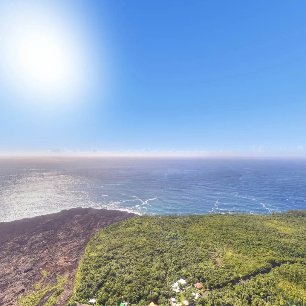 Vue du panorama : La coulée de 2007, versant terre