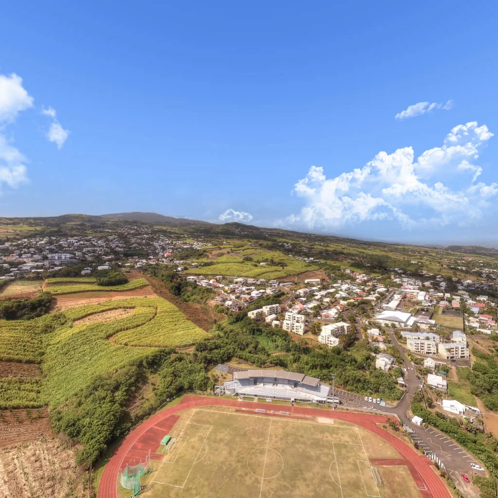Vue du panorama : Le stade Gaby-Folio